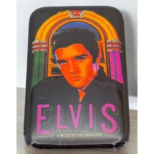 Vintage Elvis Presley Pinback 1988 A Musical Celebration Pin Button Badge